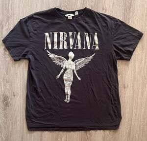 H&M Nirvana In Utero Angel Graphic Tour T-Shirt